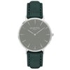 Hymnal Vegan Suede Watch Silver, Grey & Berry - Hurtig Lane - sustainable- vegan-ethical- cruelty free