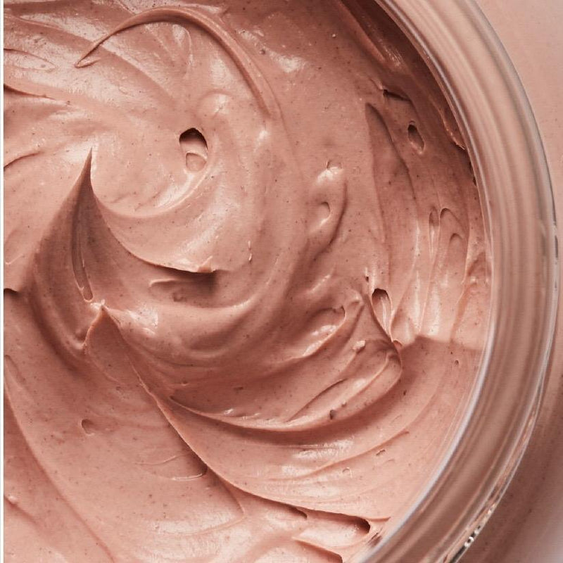 pink clay mask texture