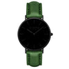 Mykonos Vegan Leather Watch All Black & Cloud Watch Hurtig Lane Vegan Watches