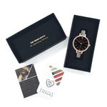 Amalfi Petite Vegan Leather Rose Gold/Black/Grey Watch Hurtig Lane Vegan Watches