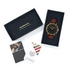 Mykonos Vegan Leather Gold/Black/Chestnut Watch Hurtig Lane Vegan Watches