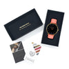 Women's vegan watch gold and coral 