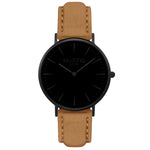 Hymnal Vegan Suede Watch All Black & Forest - Hurtig Lane - sustainable- vegan-ethical- cruelty free