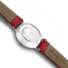 Mykonos Vegan Leather Watch Silver, White & Cherry Red Watch Hurtig Lane Vegan Watches