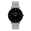 Moderna Stainless Steel Watch All Black & Rose Gold - Hurtig Lane - sustainable- vegan-ethical- cruelty free