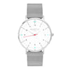 Moderna Stainless Steel Watch Silver, White & Rose Gold - Hurtig Lane - sustainable- vegan-ethical- cruelty free