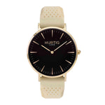 Attivo Vegan Rubber Watch Gold, Black & Dark Grey - Hurtig Lane - sustainable- vegan-ethical- cruelty free