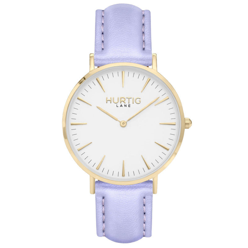 vegan watch white and lilac