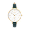 Amalfi Petite Vegan Leather Watch Gold, White & Coral Watch Hurtig Lane Vegan Watches