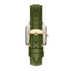 Neliö Square CACTUS Leather Watch Gold, White & Green Watch Hurtig Lane Vegan Watches