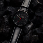 Moderna Vegan Leather Watch All Black/Black Watch Hurtig Lane Vegan Watches