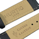 Neliö Square CACTUS Leather Watch Silver, White & Black Watch Hurtig Lane Vegan Watches